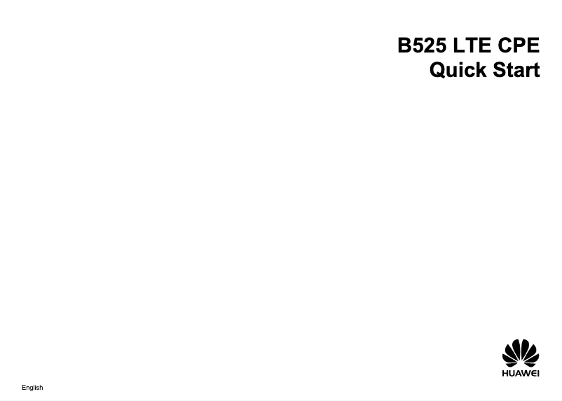 Image de la première page du manuel de l'appareil B525