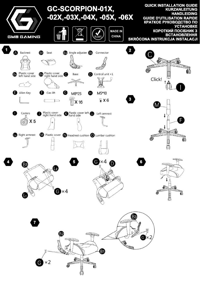 Page n°1 - Manuel utilisateur Gembird Scorpion