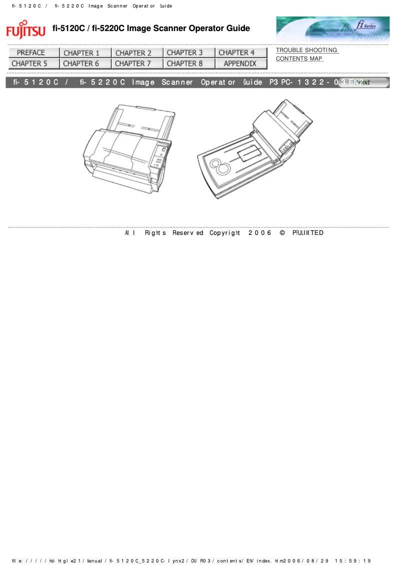 Page 1 de la notice Manuel utilisateur Fujitsu fi-5120C