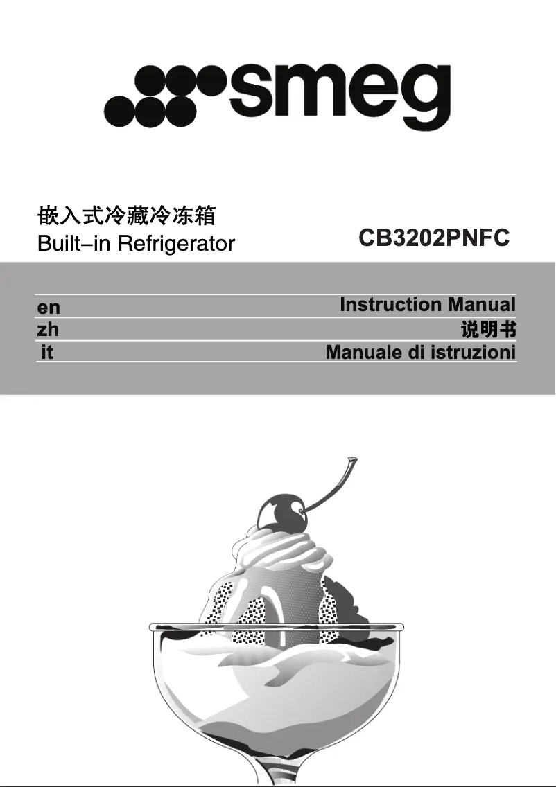 Page 1 de la notice Manuel utilisateur Smeg CB3202PNFC