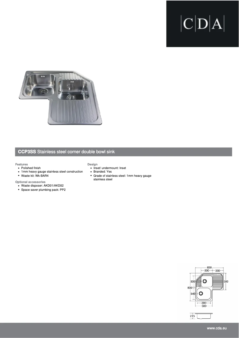 Image de la première page du manuel de l'appareil CCP3SS