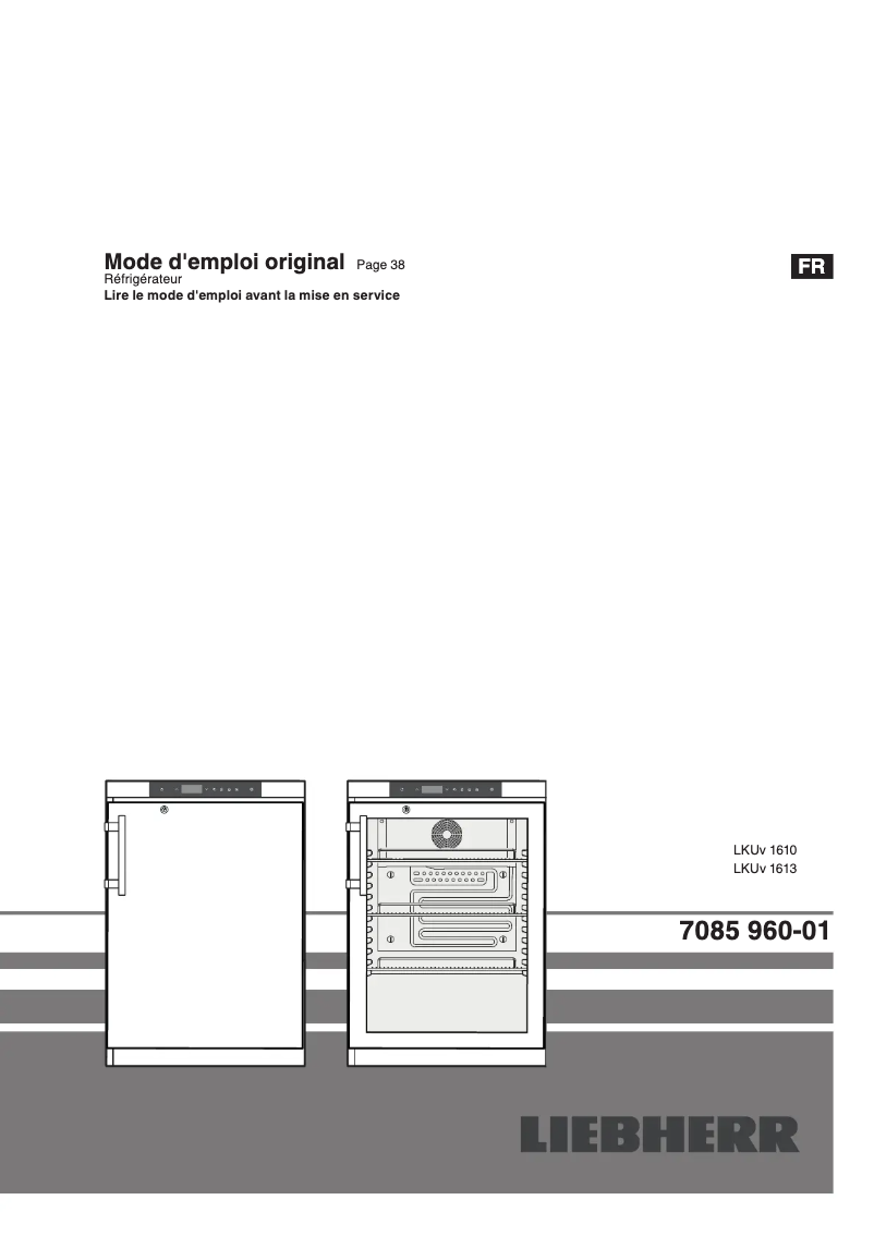 Image de la première page du manuel de l'appareil LKUv 1610 MediLine