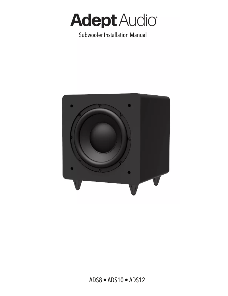 Image de la première page du manuel de l'appareil ADS8