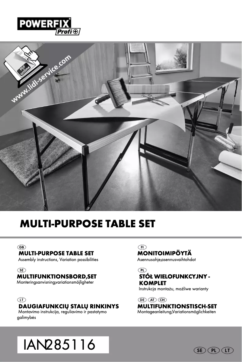 Page n°1 - Manuel utilisateur Powerfix IAN 285116