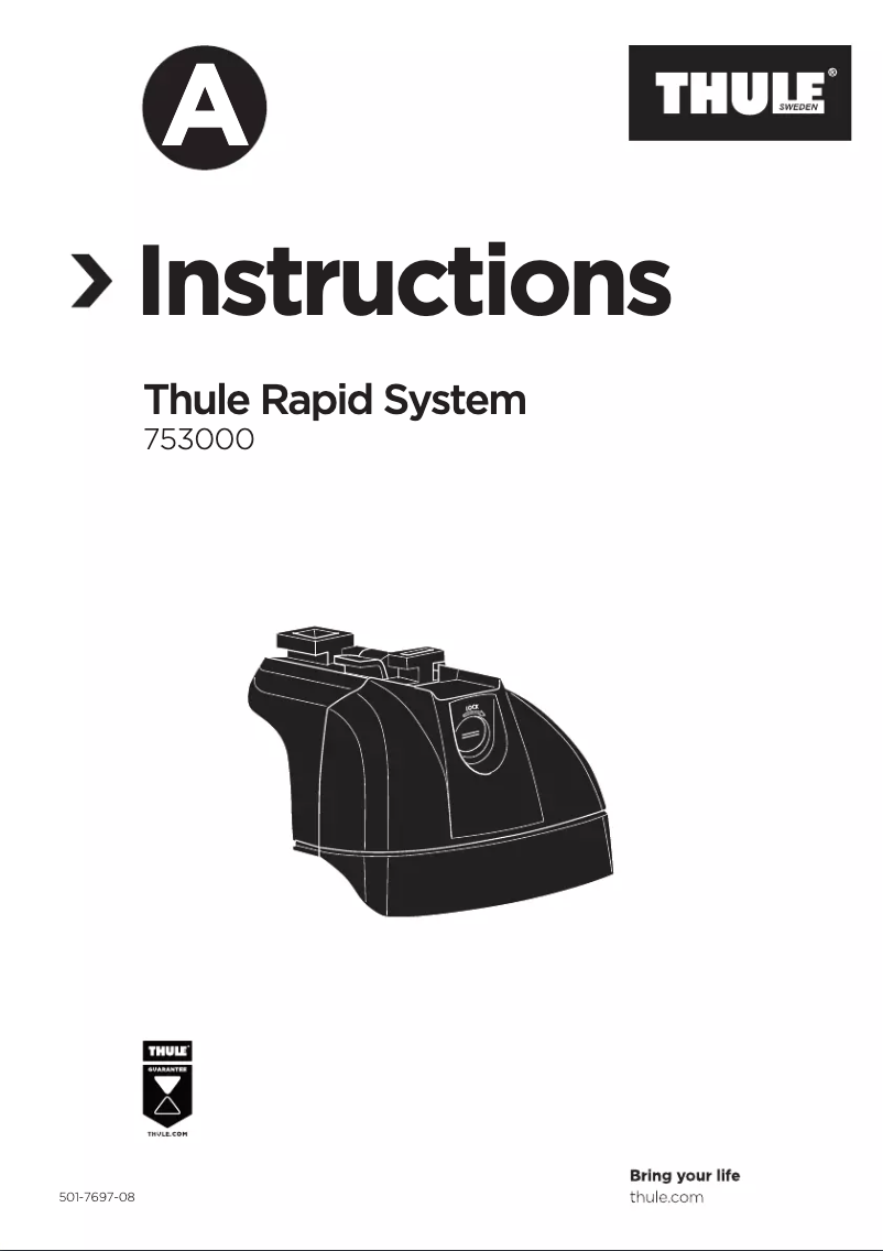 Page n°1 - Manuel utilisateur Thule Rapid System 7531