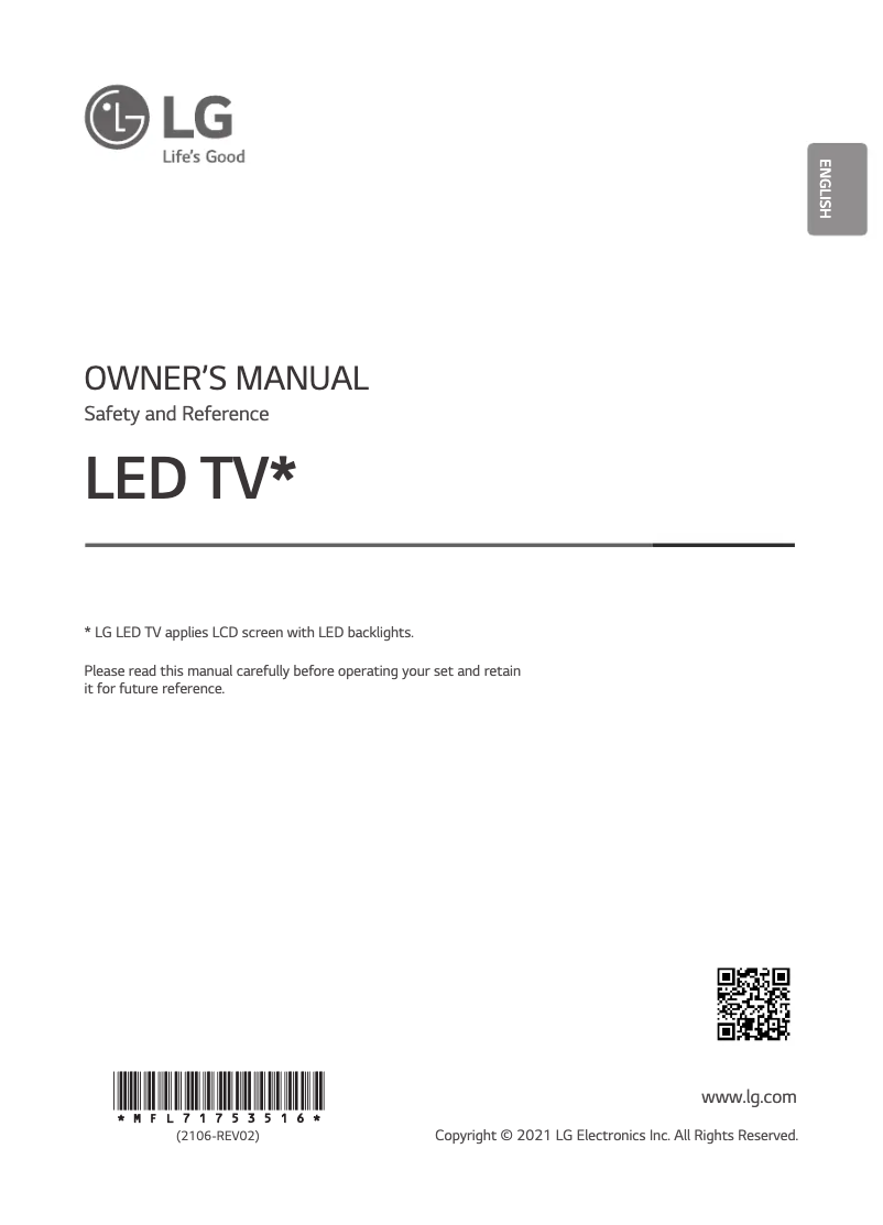 Image de la première page du manuel de l'appareil 86NANO91VPA