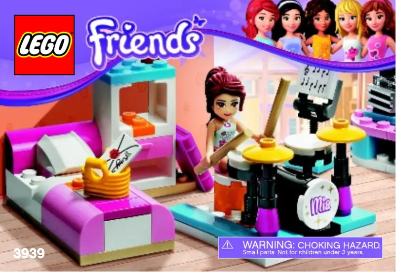 Page n°1 - Consignes visuelles Lego Friends 3939