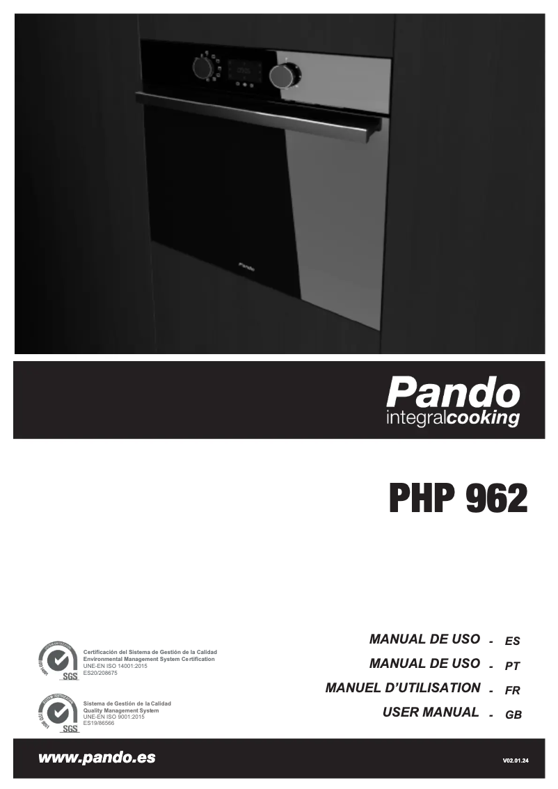 Page 1 de la notice Guide d'installation Pando PHP-962