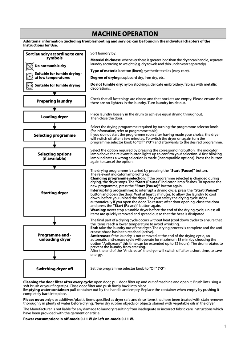 Page 1 de la notice Manuel utilisateur Whirlpool AZA-HP 899