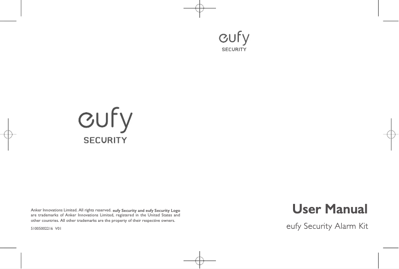 Page n°1 - Manuel utilisateur Eufy Security Alarm Kit