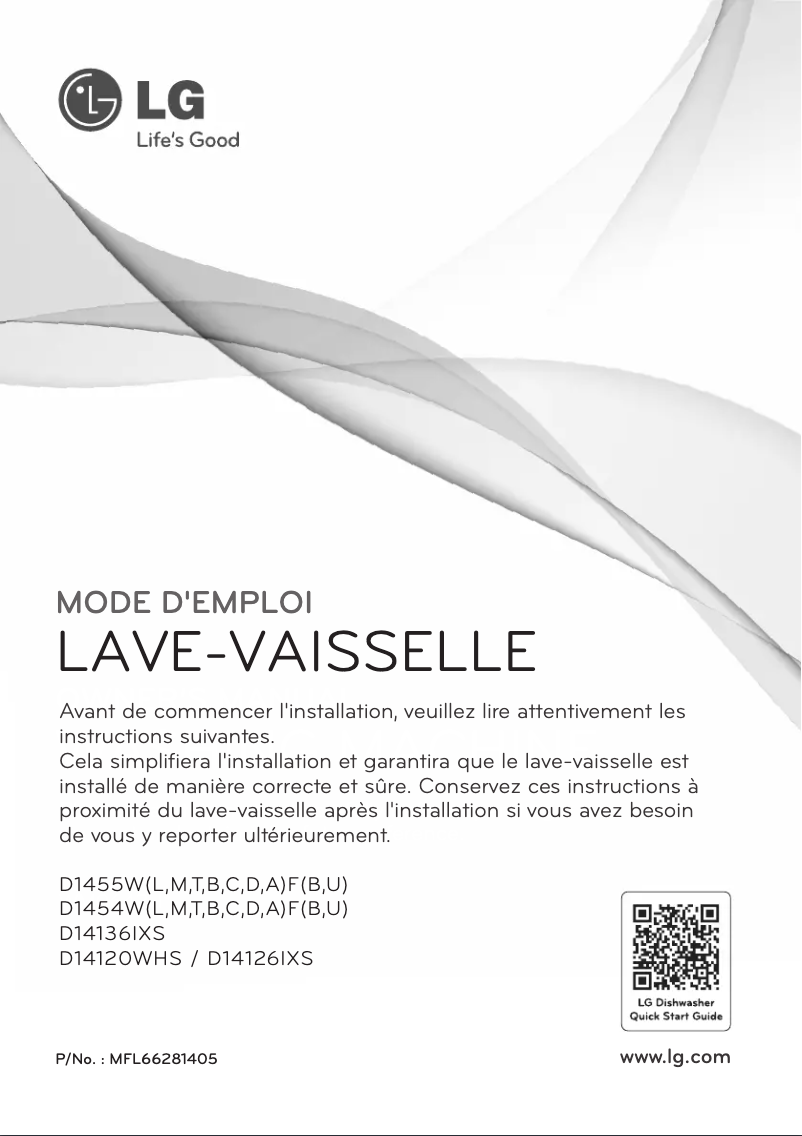 Image de la première page du manuel de l'appareil D14126IXS