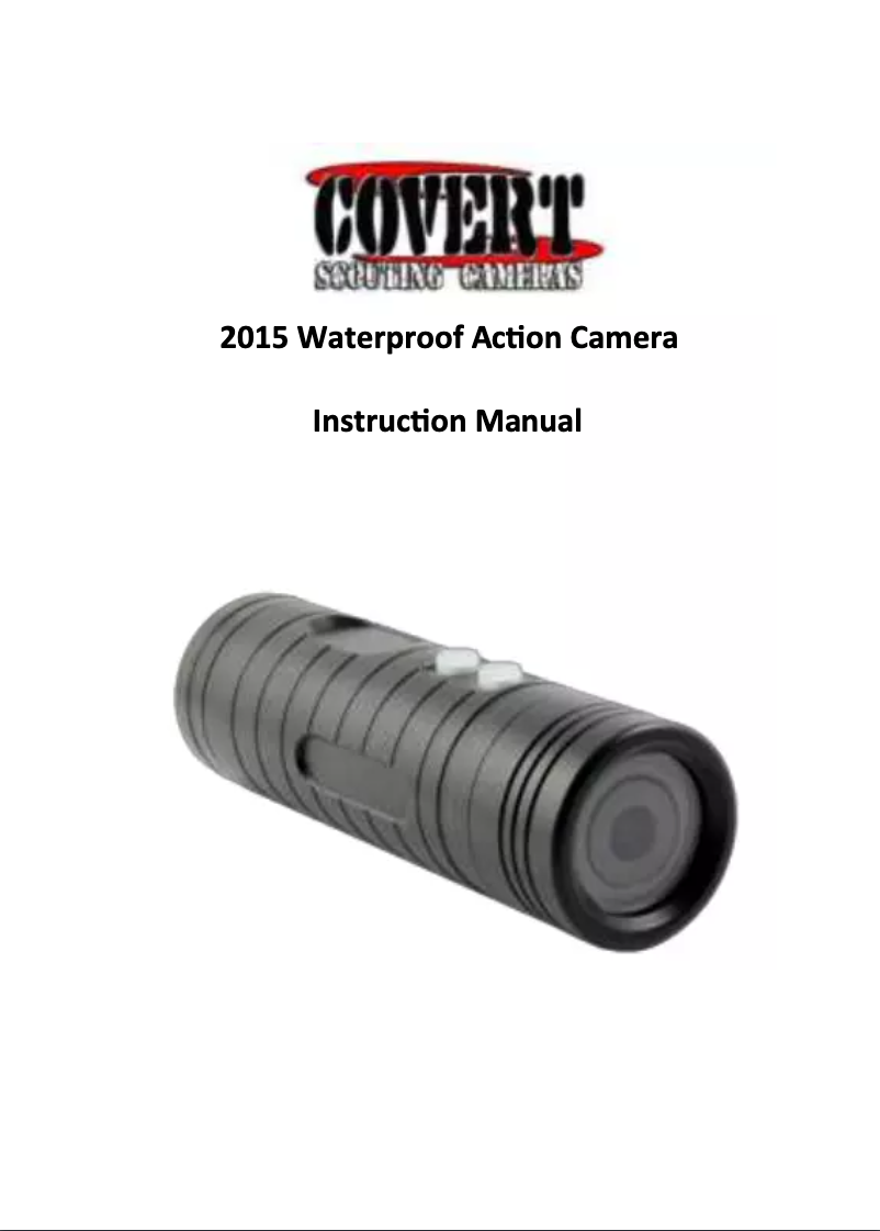 Page n°1 - Manuel utilisateur Covert 2015 Waterproof