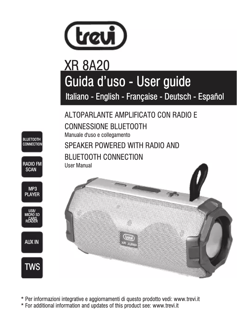Page n°1 - Manuel utilisateur Trevi XR 8A20