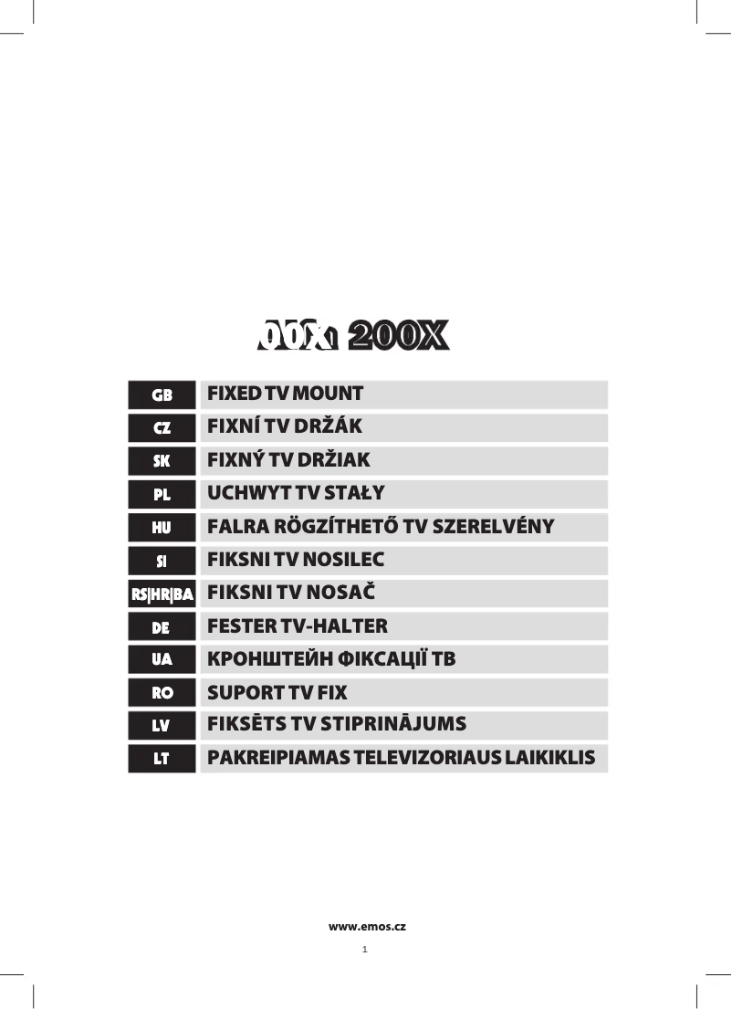 Página 1 del manual Manual de usuario Emos KT1123