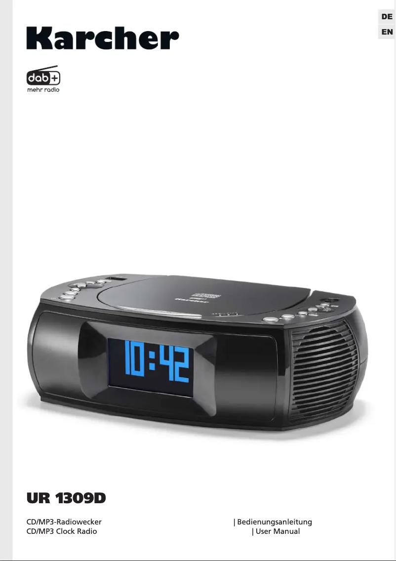 Page 1 de la notice Manuel utilisateur Kärcher UR 1309D