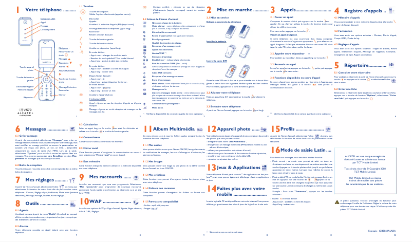 Image de la première page du manuel de l'appareil OT-V570