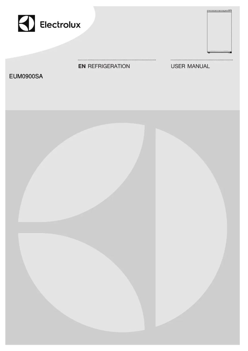 Page 1 de la notice Manuel utilisateur Electrolux EUM0900SA