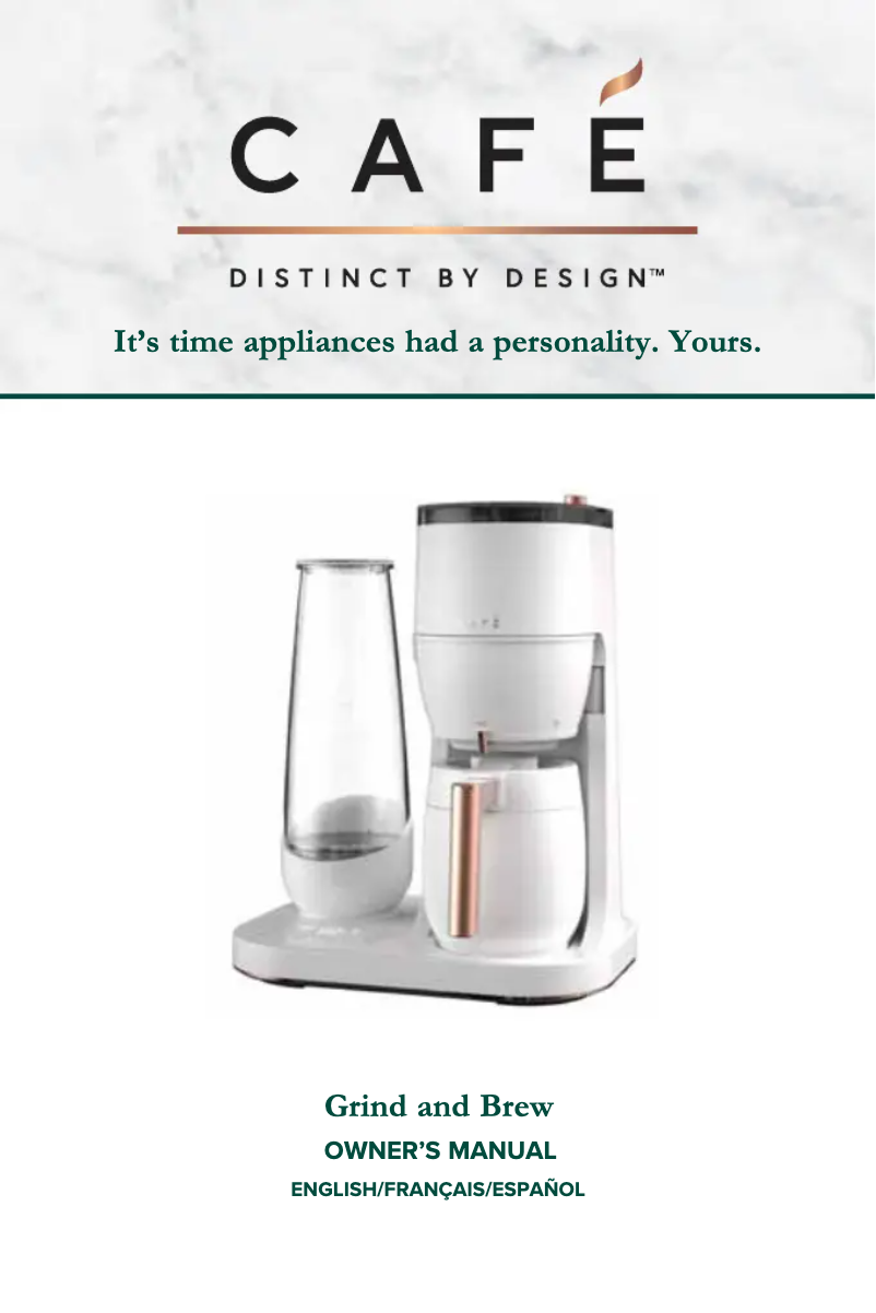 Page n°1 - Manuel d'utilisation et d'entretien GE C7CGAAS4TW3