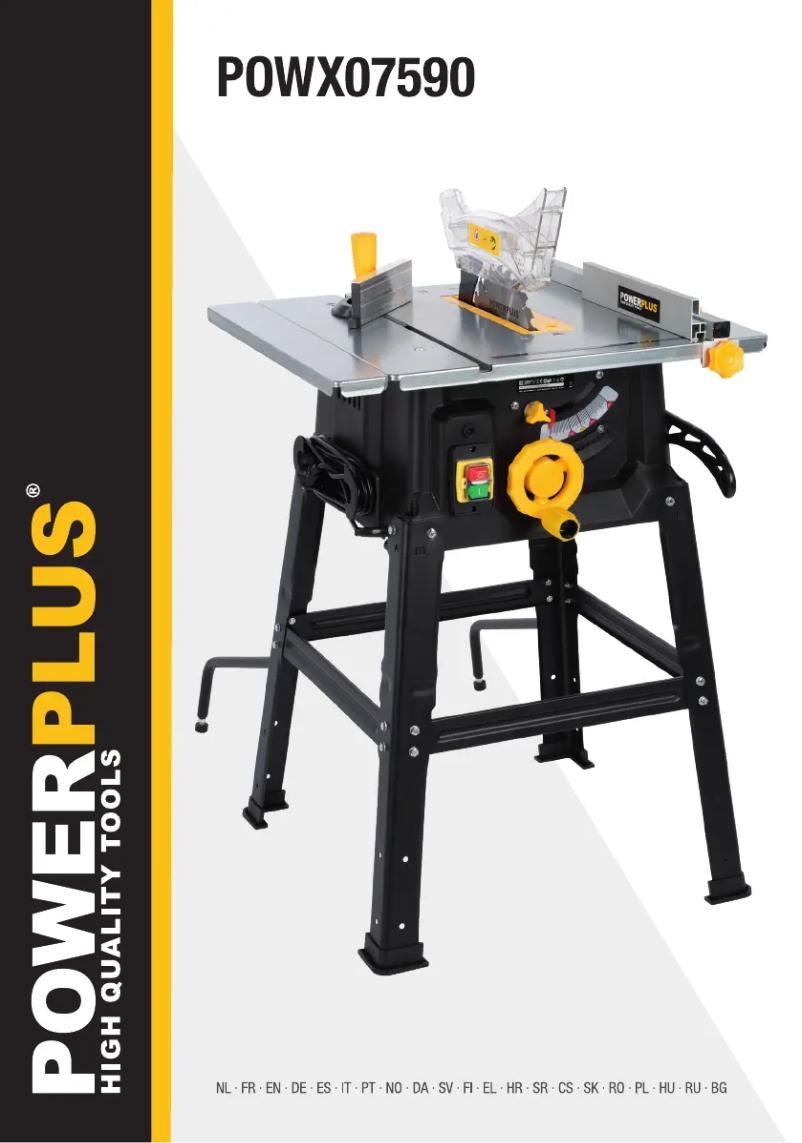 Page 1 de la notice Manuel utilisateur PowerPlus POWX07590