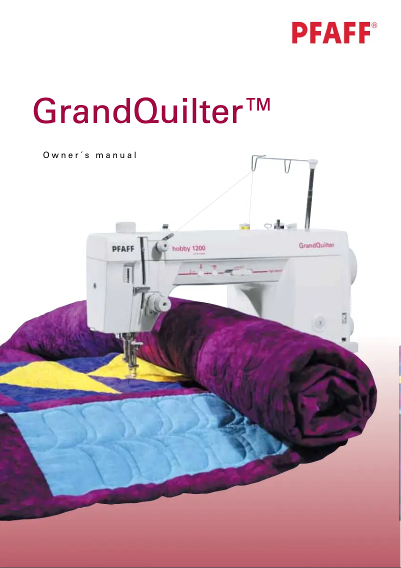 Image de la première page du manuel de l'appareil GrandQuilter