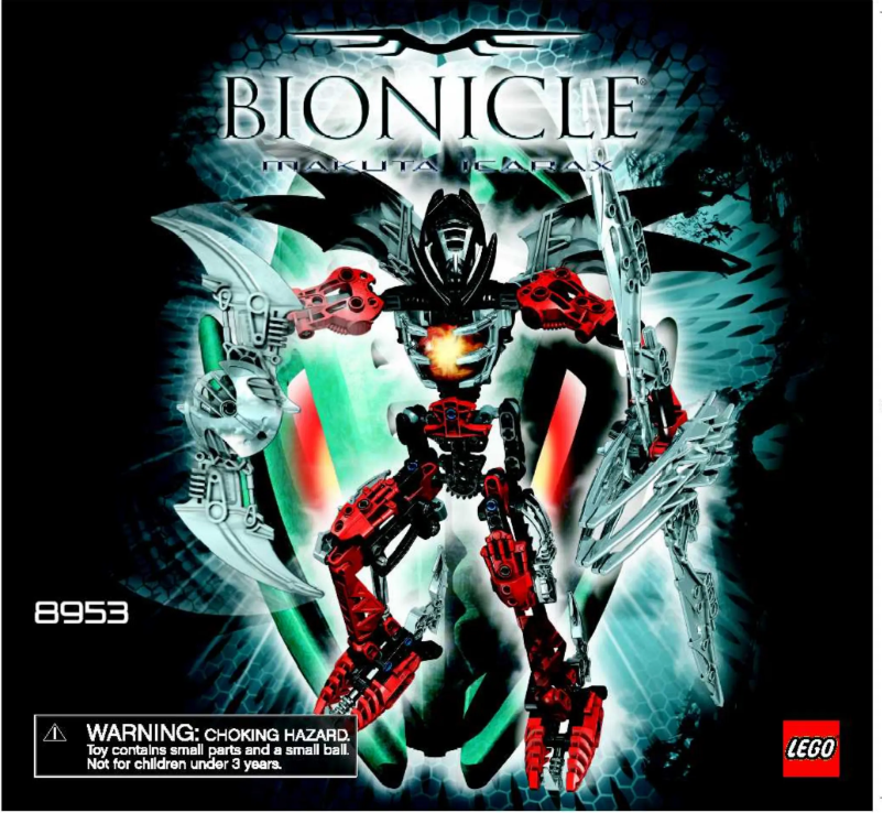 Page 1 de la notice Manuel utilisateur Lego Bionicle 8953