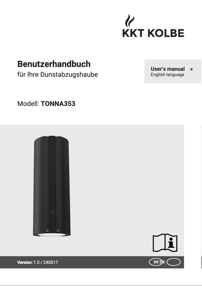 Page n°1 - Manuel utilisateur KKT Kolbe TONNA353