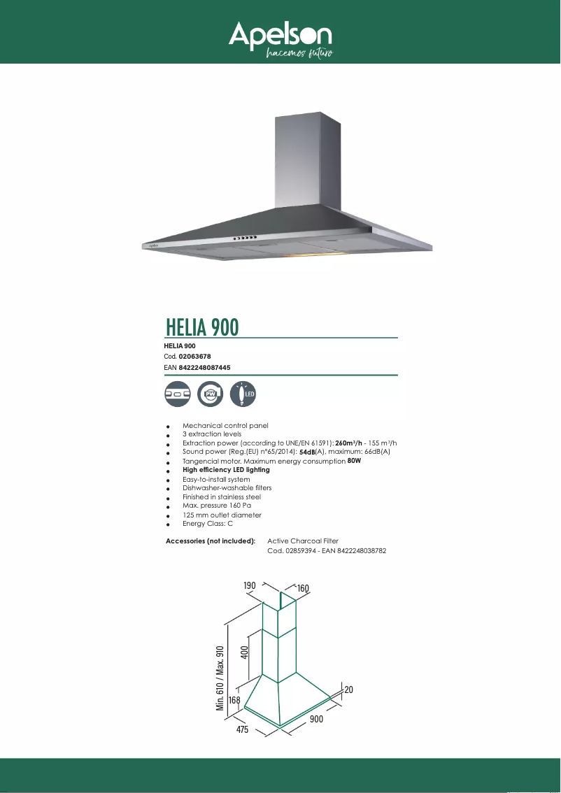 Image de la première page du manuel de l'appareil HELIA