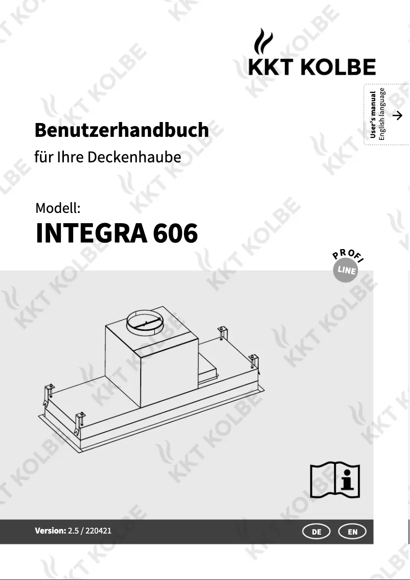 Page 1 de la notice Manuel utilisateur KKT Kolbe INTEGRA606