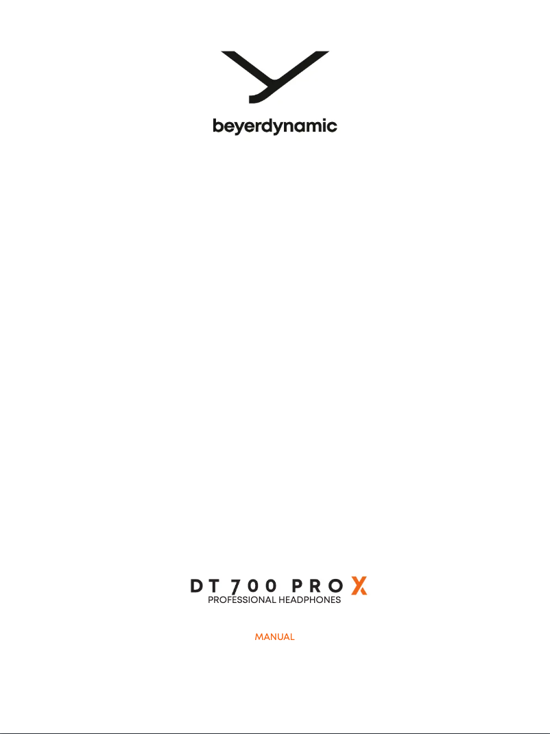 Image de la première page du manuel de l'appareil DT 700 PRO X