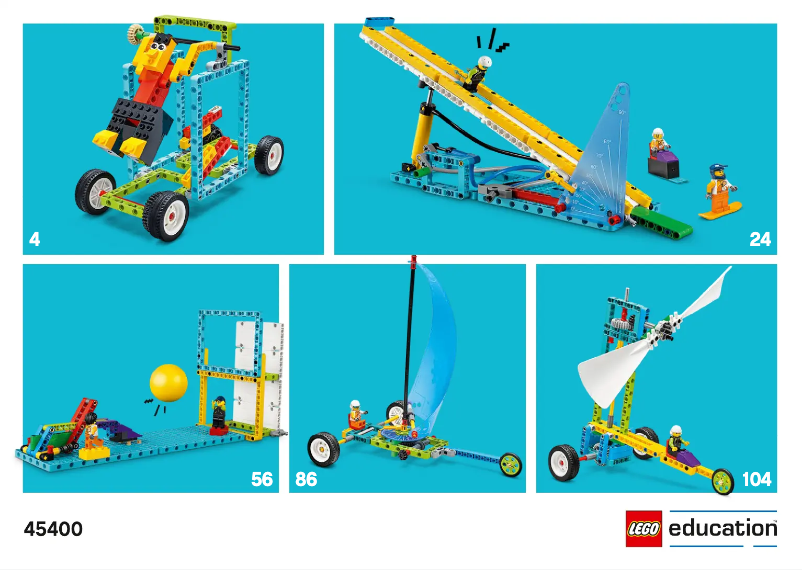 Page 1 de la notice Manuel utilisateur Lego Education 45400