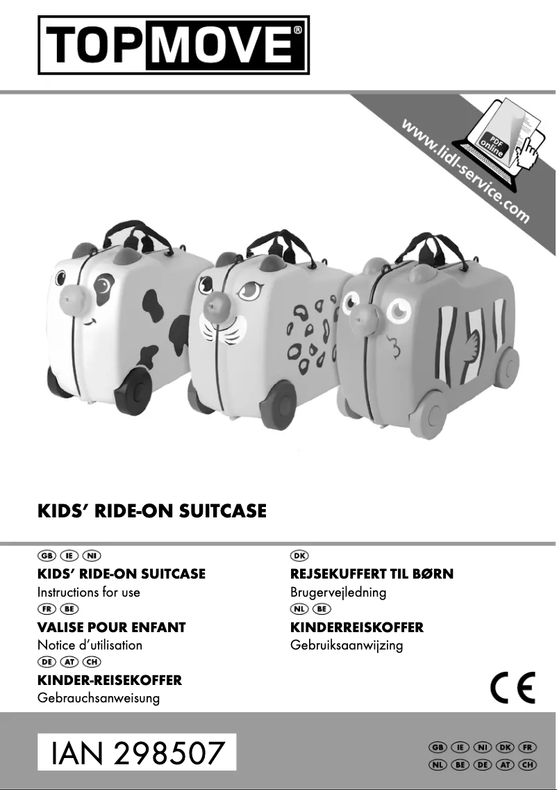 Page n°1 - Manuel utilisateur Topmove IAN 298507