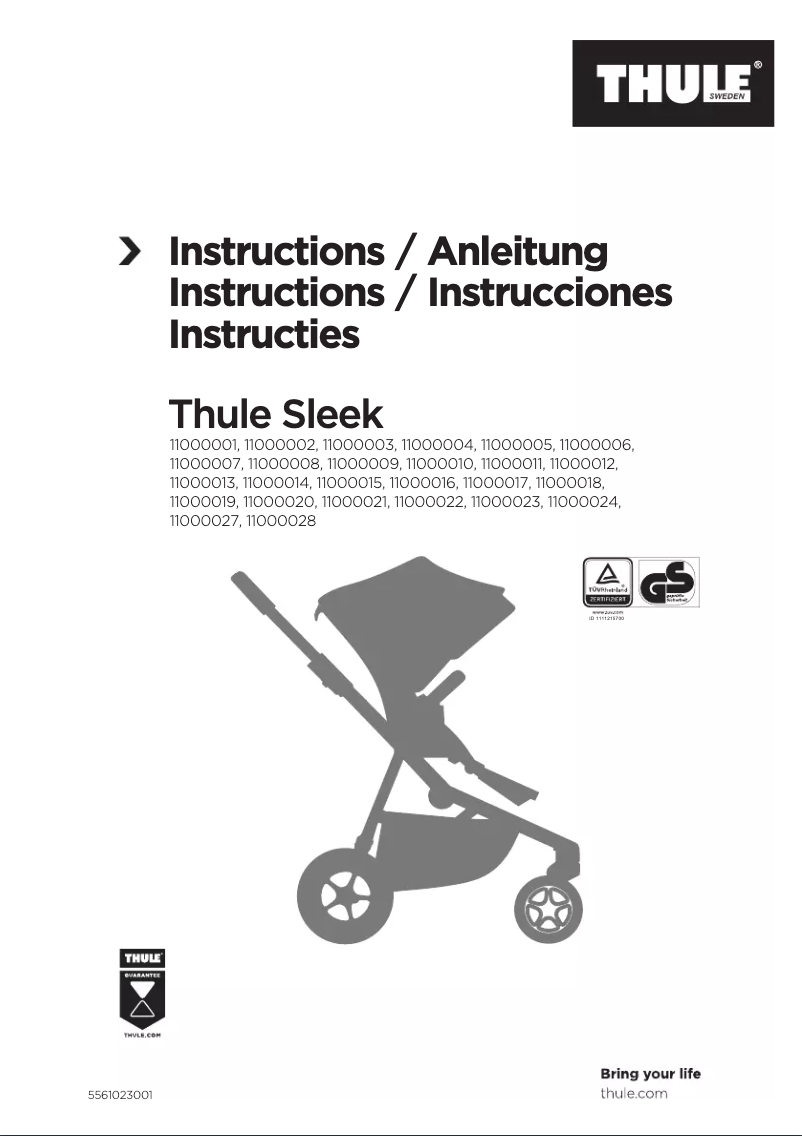Página 1 del manual Manual de usuario Thule Sleek