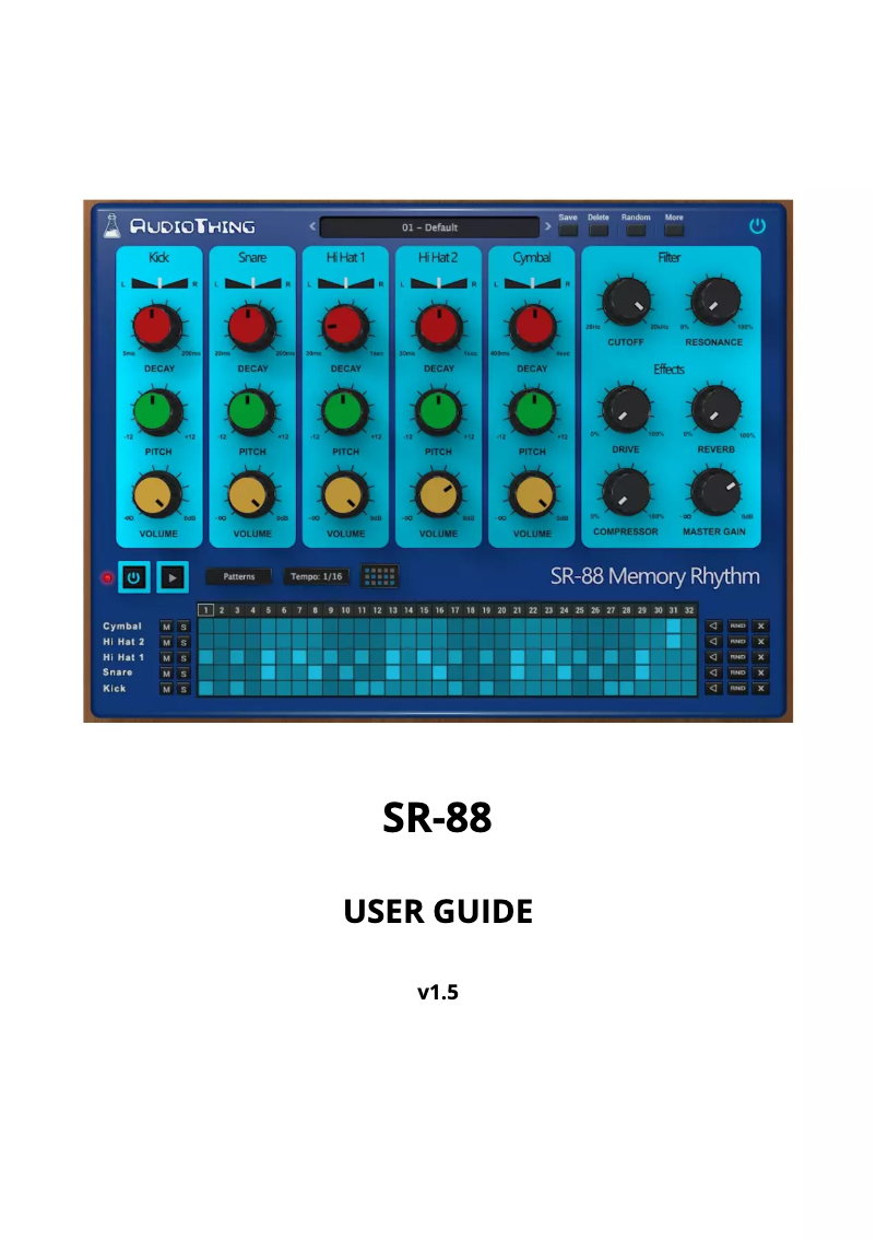 Image de la première page du manuel de l'appareil SR-88