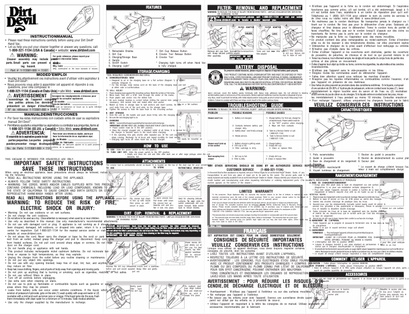 Image de la première page du manuel de l'appareil Accucharge