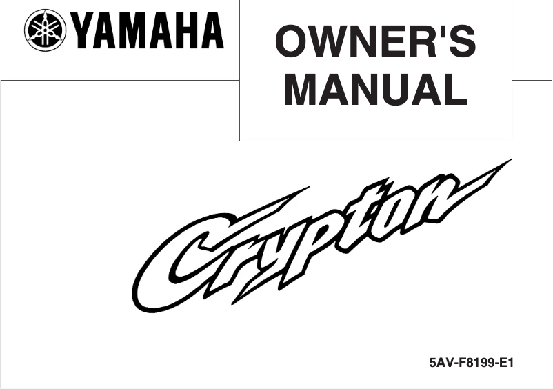 Page n°1 - Manuel utilisateur Yamaha T105 (2005)