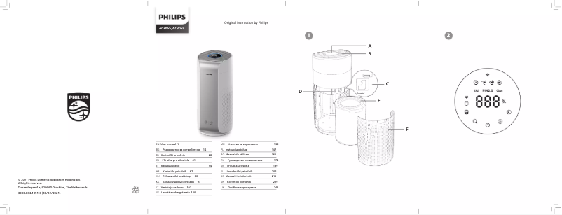 Page 1 de la notice Manuel utilisateur Philips AC3059