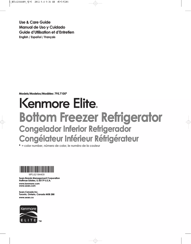 Página 1 del manual Manual de usuario LG 71053