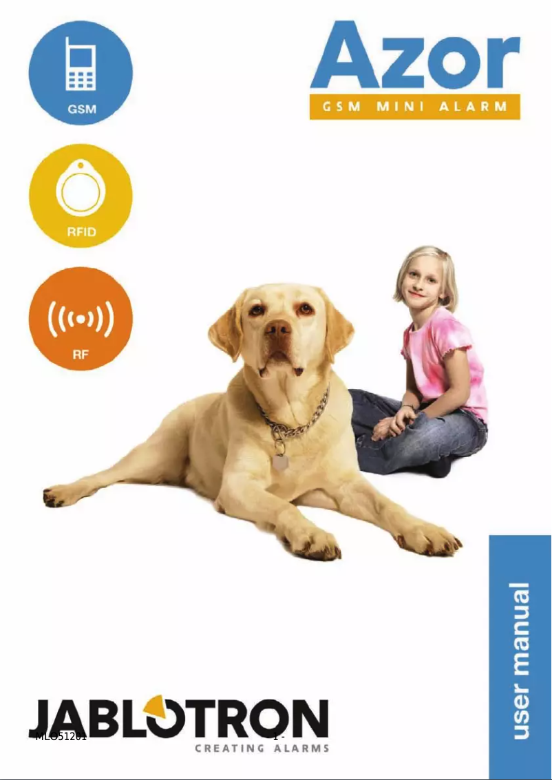 Page 1 de la notice Manuel utilisateur Joblotron Azor GSM Mini