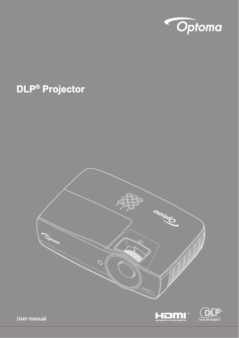 Page 1 de la notice Manuel utilisateur Optoma W460