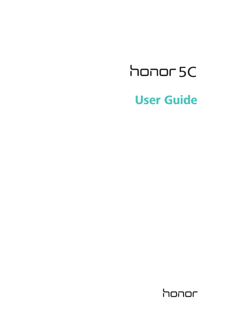 Page 1 de la notice Manuel utilisateur Huawei Honor 5C