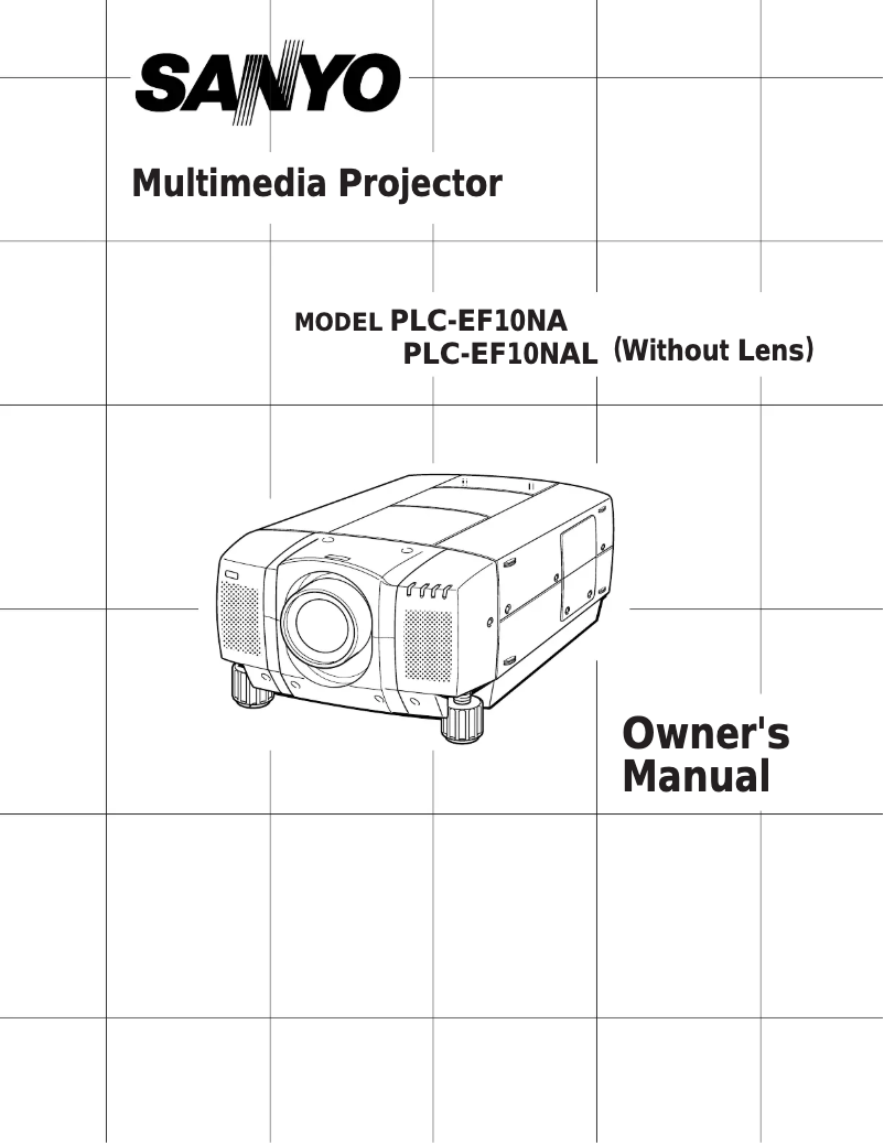 Page n°1 - Manuel utilisateur Sanyo PLC-EF10NA