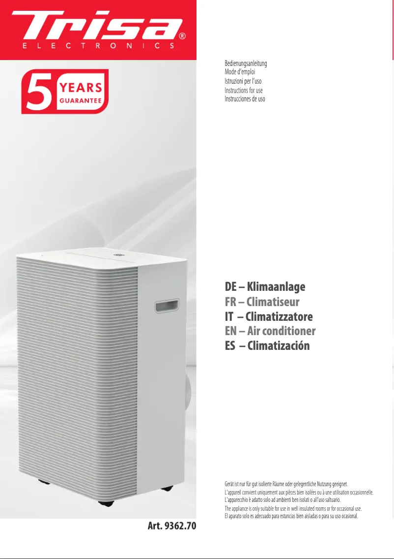 Page n°1 - Manuel utilisateur Trisa Cool Mate 9362.70