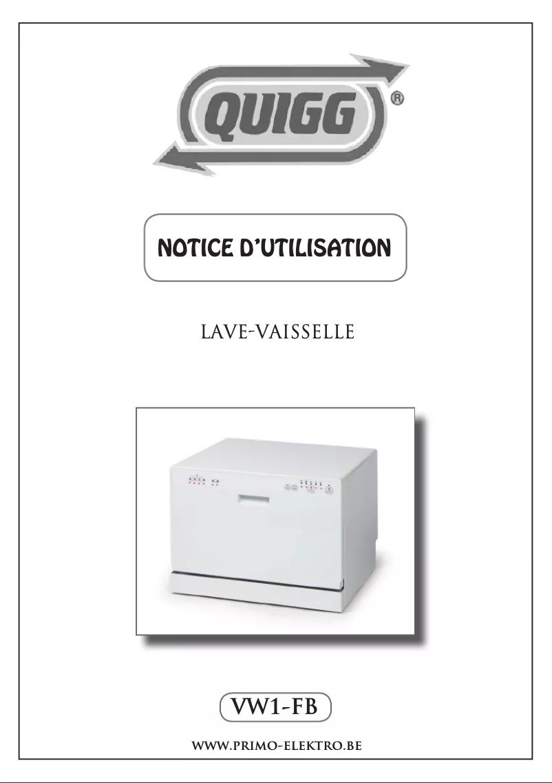 Page 1 de la notice Manuel utilisateur Quigg VW1-FB