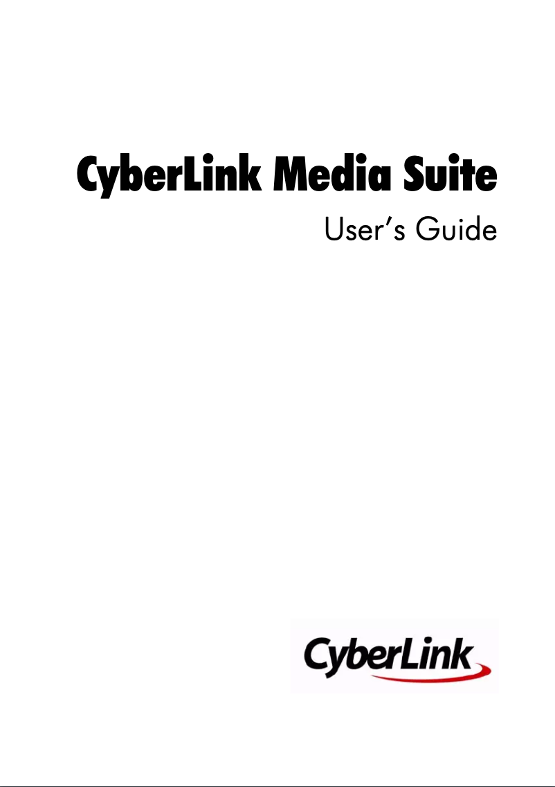 Página 1 del manual Manual de usuario Cyberlink Media Suite 8 Pro