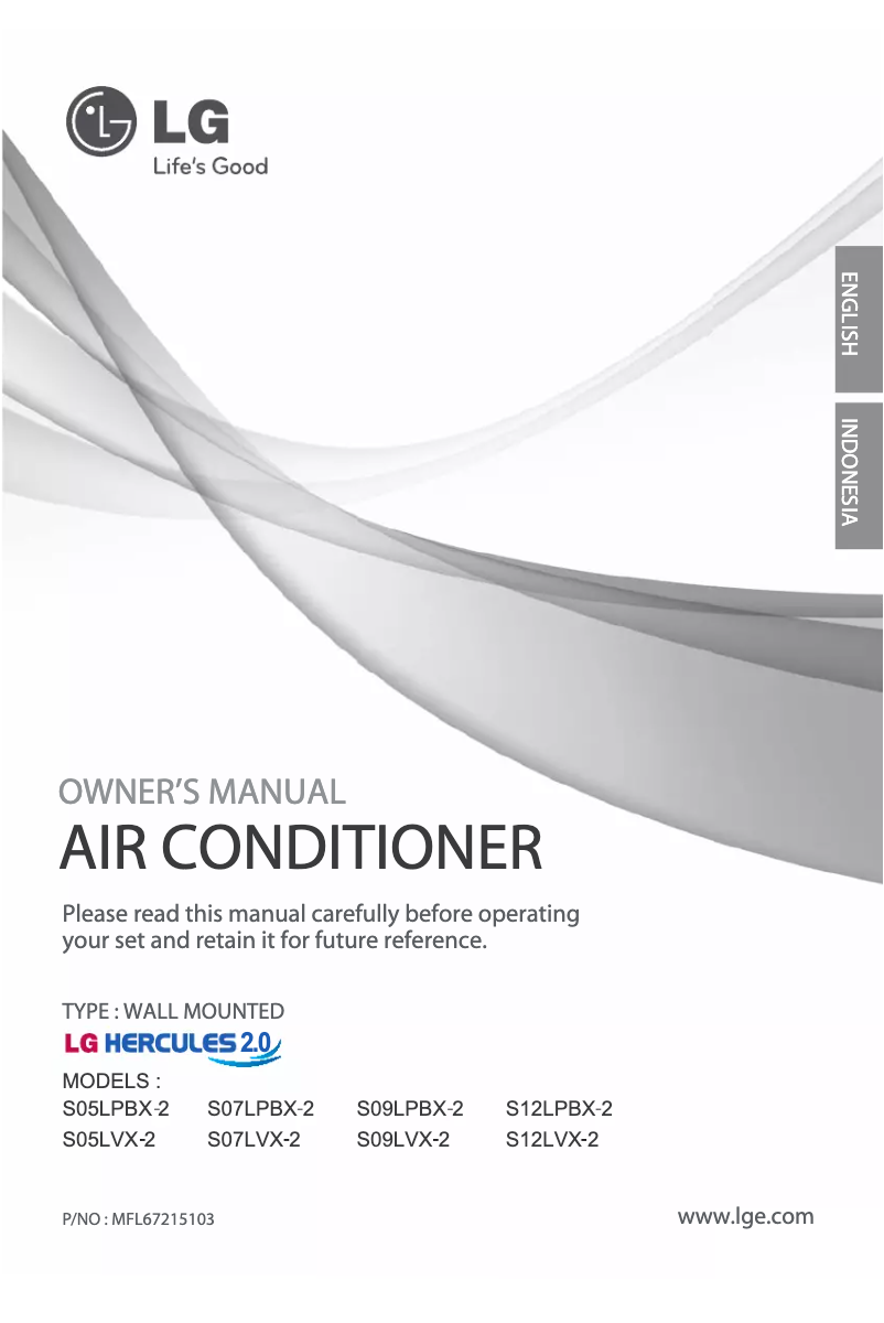 Page n°1 - Manuel utilisateur LG SN12LPBX-2