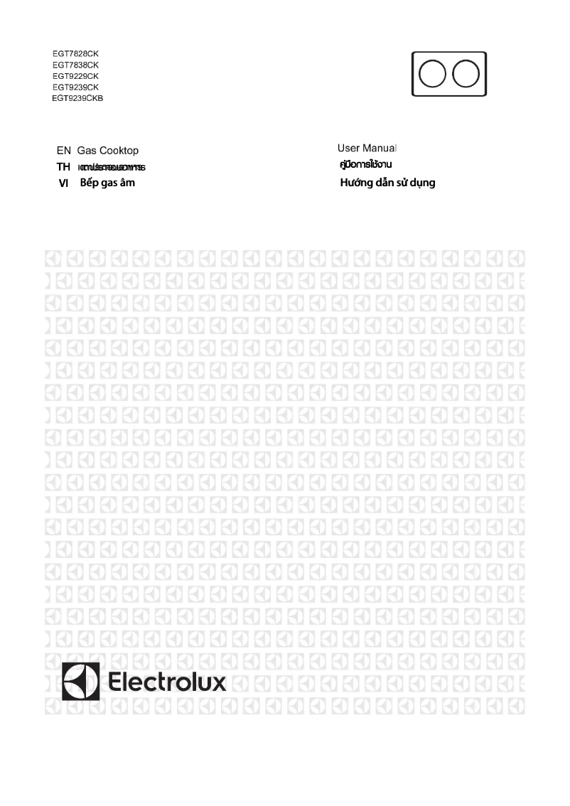 Page 1 de la notice Manuel utilisateur Electrolux EGT9239CK