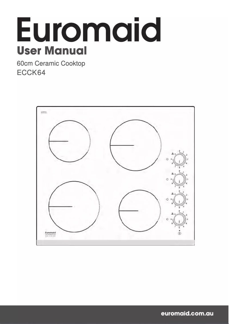 Page n°1 - Manuel utilisateur Euromaid ECCK64