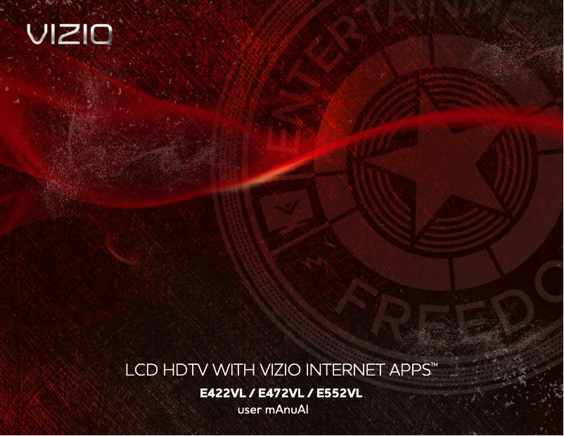 Page 1 de la notice Manuel utilisateur VIZIO E472VL