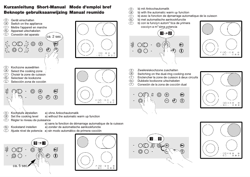 Page 1 de la notice Manuel utilisateur Zanussi ZKT 862 ln x