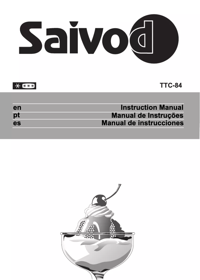 Page 1 de la notice Manuel utilisateur Saivod TTC 84